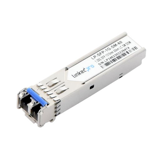 Transceptor Ãptico SFP (Mini-Gbic) / Monomodo 1310 nm / 1.25 Gbps / 1000BASE-EX / Conectores LC/UPC DÃºplex / DDM / Hasta 60 km