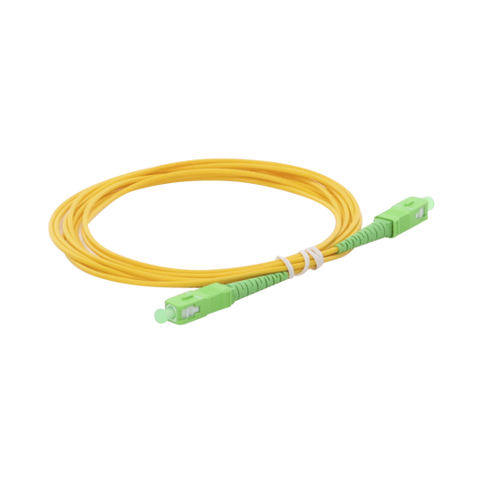Jumper de Fibra Ãptica Monomodo SC/APC-SC/APC Simplex de 3 metros, 2mm
