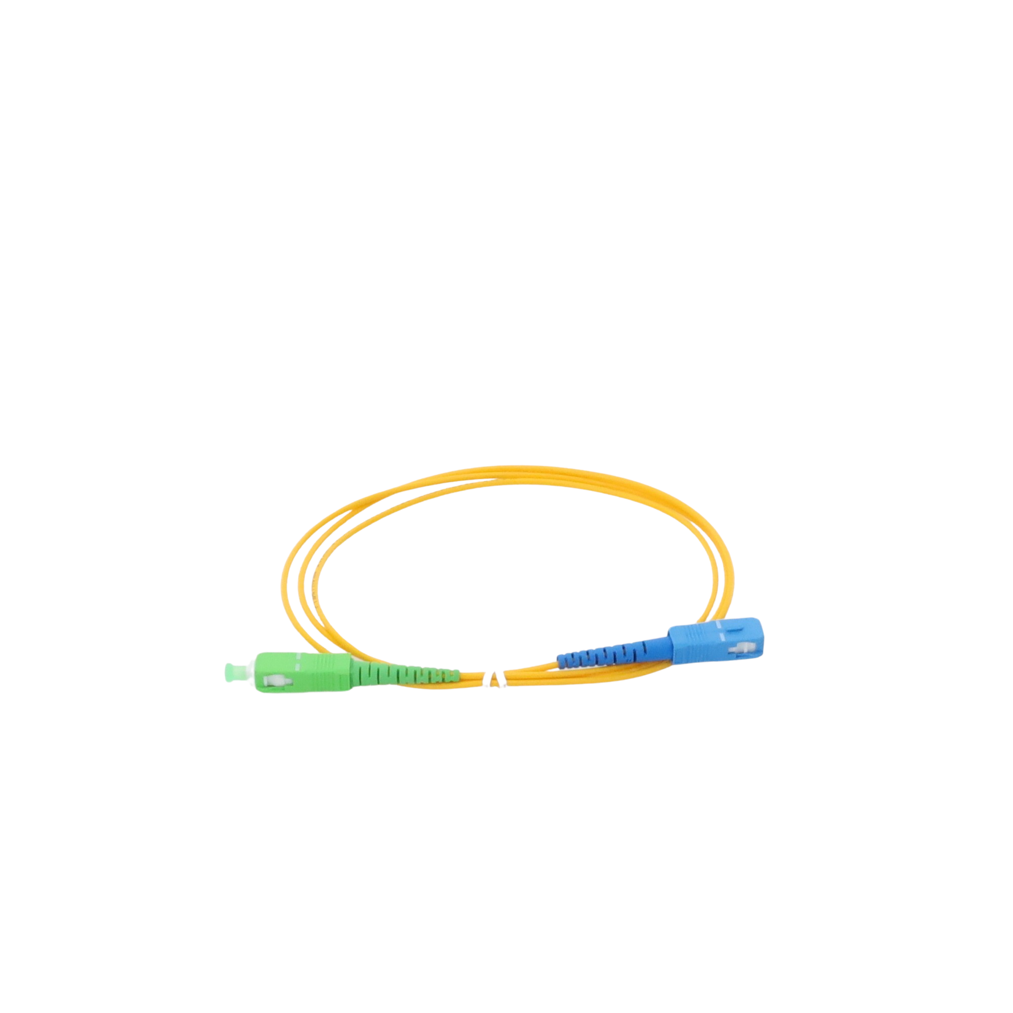 Jumper de Fibra Ãptica Monomodo SC/APC-SC/UPC Simplex de 1 metro, 2mm