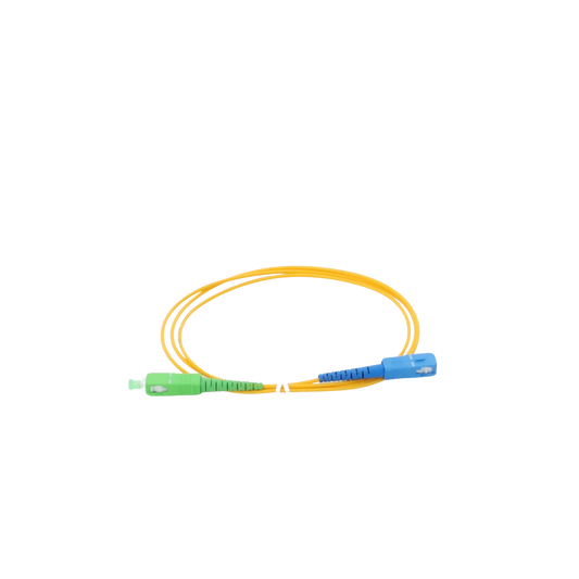 Jumper de Fibra Ãptica Monomodo SC/APC-SC/UPC Simplex de 1 metro, 2mm