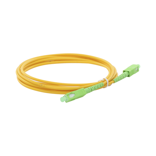 Jumper de Fibra Ãptica Monomodo SC/APC-SC/APC Simplex de 3 metros, 3mm