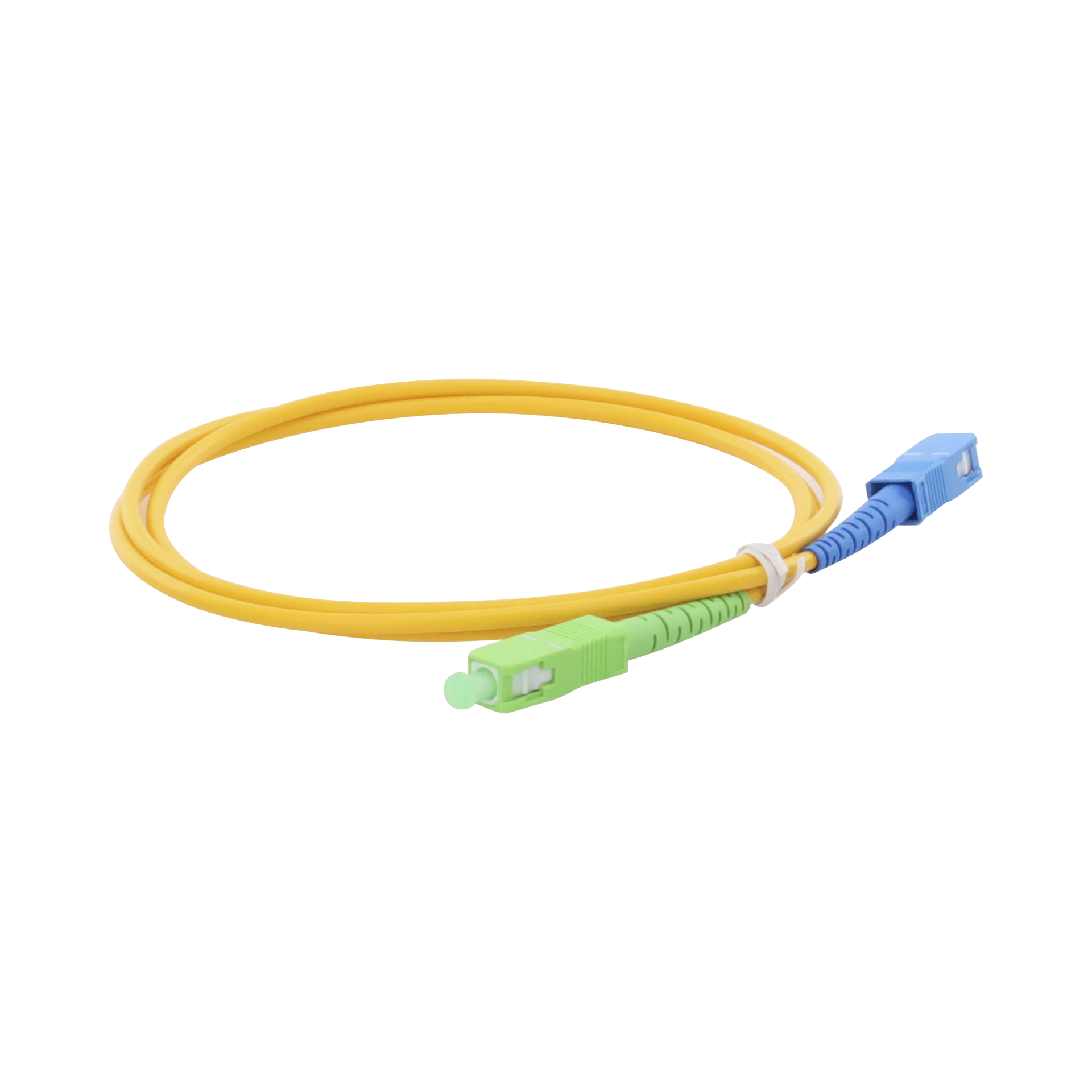 Jumper de Fibra Ãptica Monomodo SC/APC-SC/UPC Simplex de 1 metro, 3mm