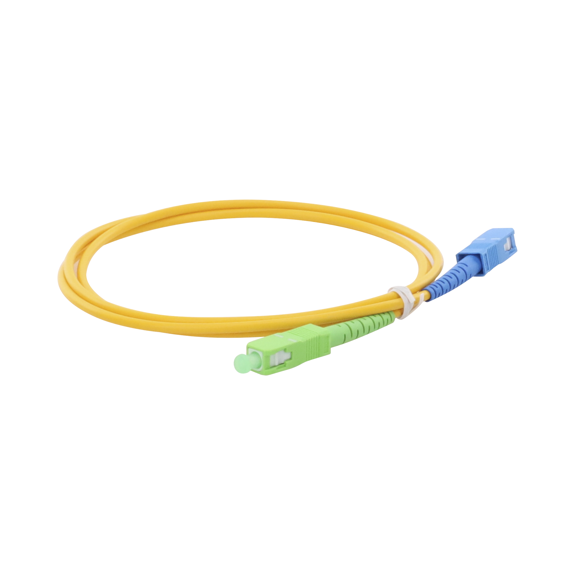 Jumper de Fibra Ãptica Monomodo SC/APC-SC/UPC Simplex de 1 metro, 3mm