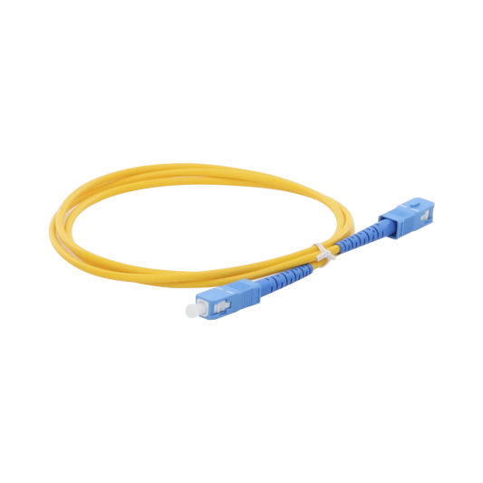Jumper de Fibra Ãptica Monomodo SC/UPC-SC/UPC Simplex de 1 metro, 3mm