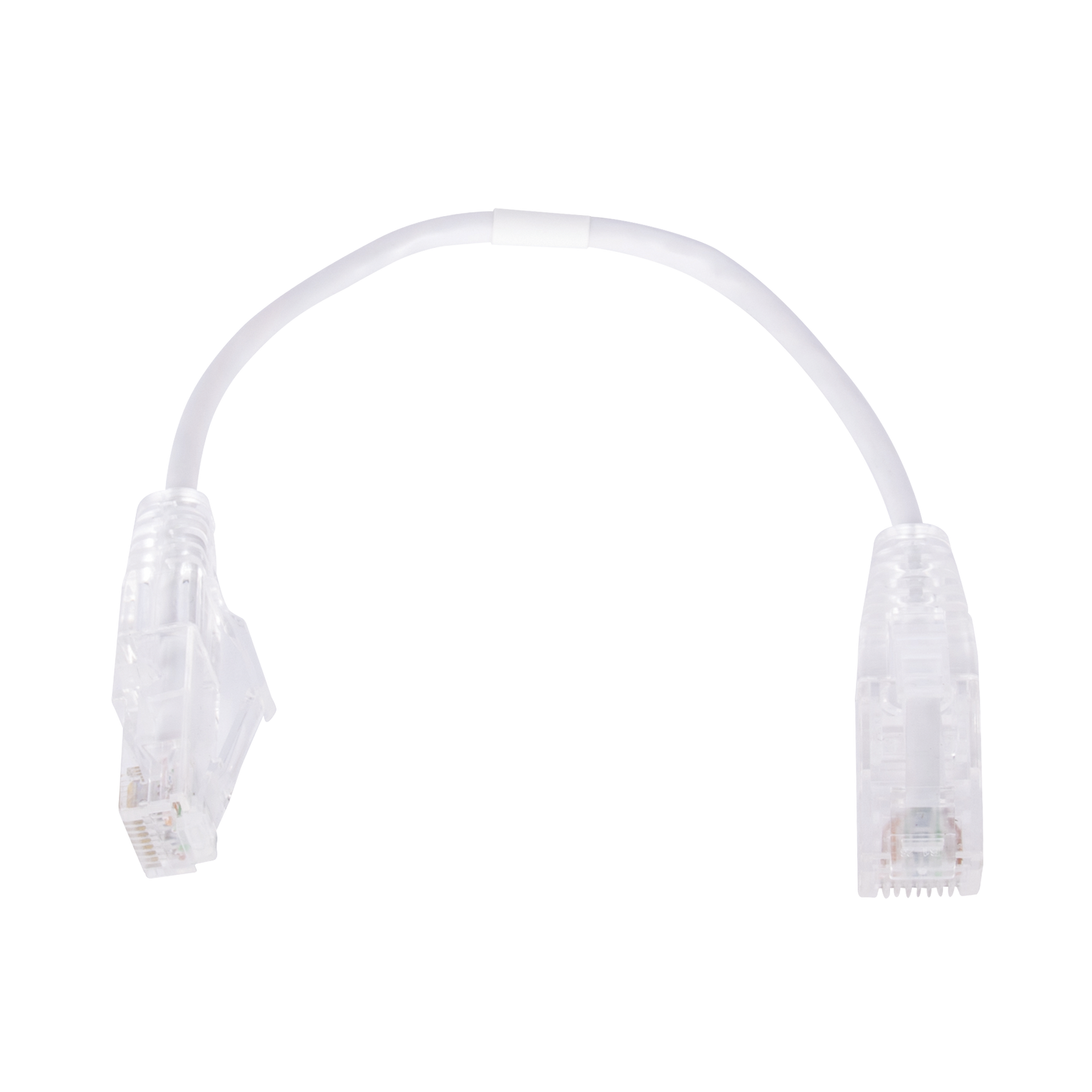 Cable de Parcheo Slim UTP Cat6 - 20 cm Blanco DiÃ¡metro Reducido (28 AWG)