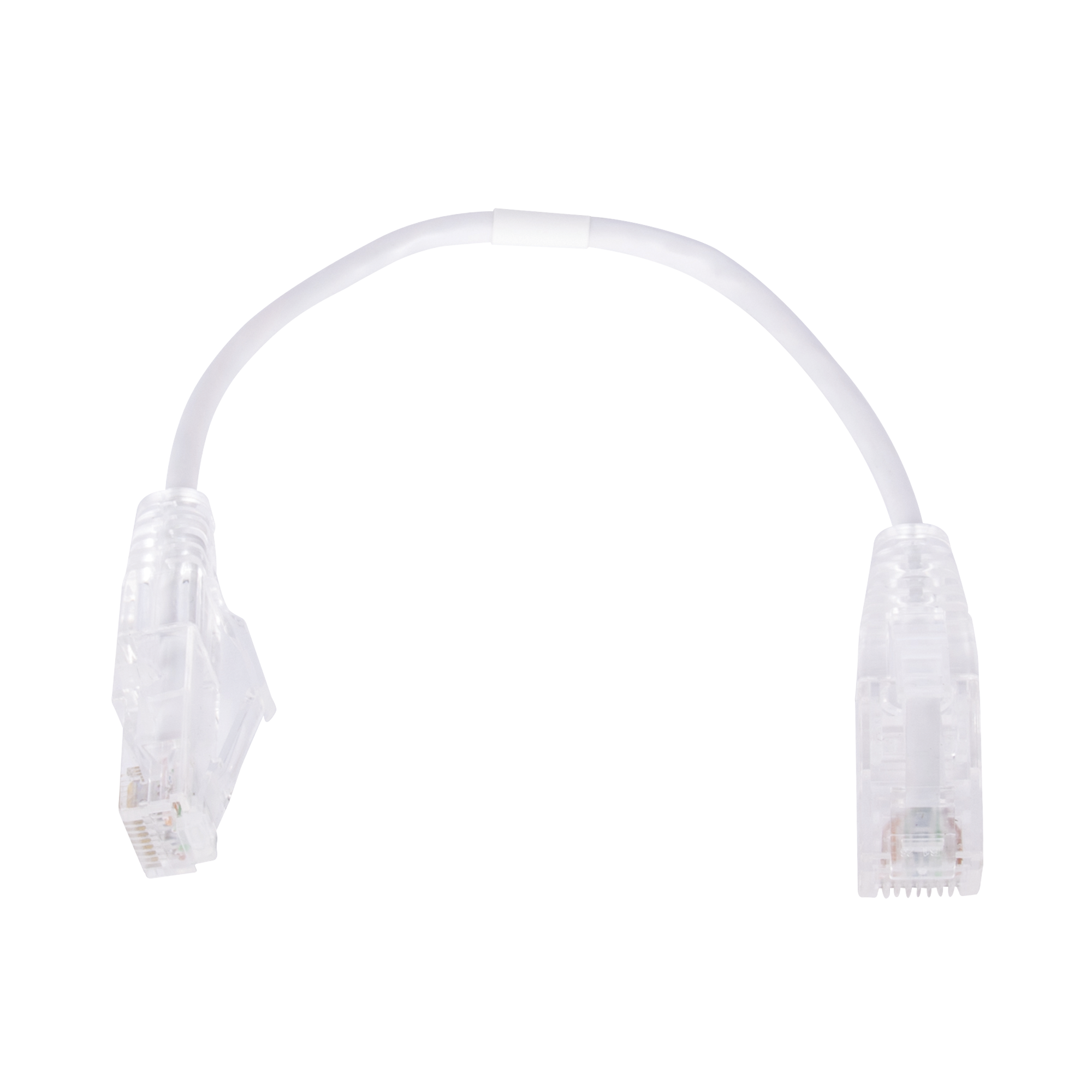 Cable de Parcheo Slim UTP Cat6 - 20 cm Blanco DiÃ¡metro Reducido (28 AWG)