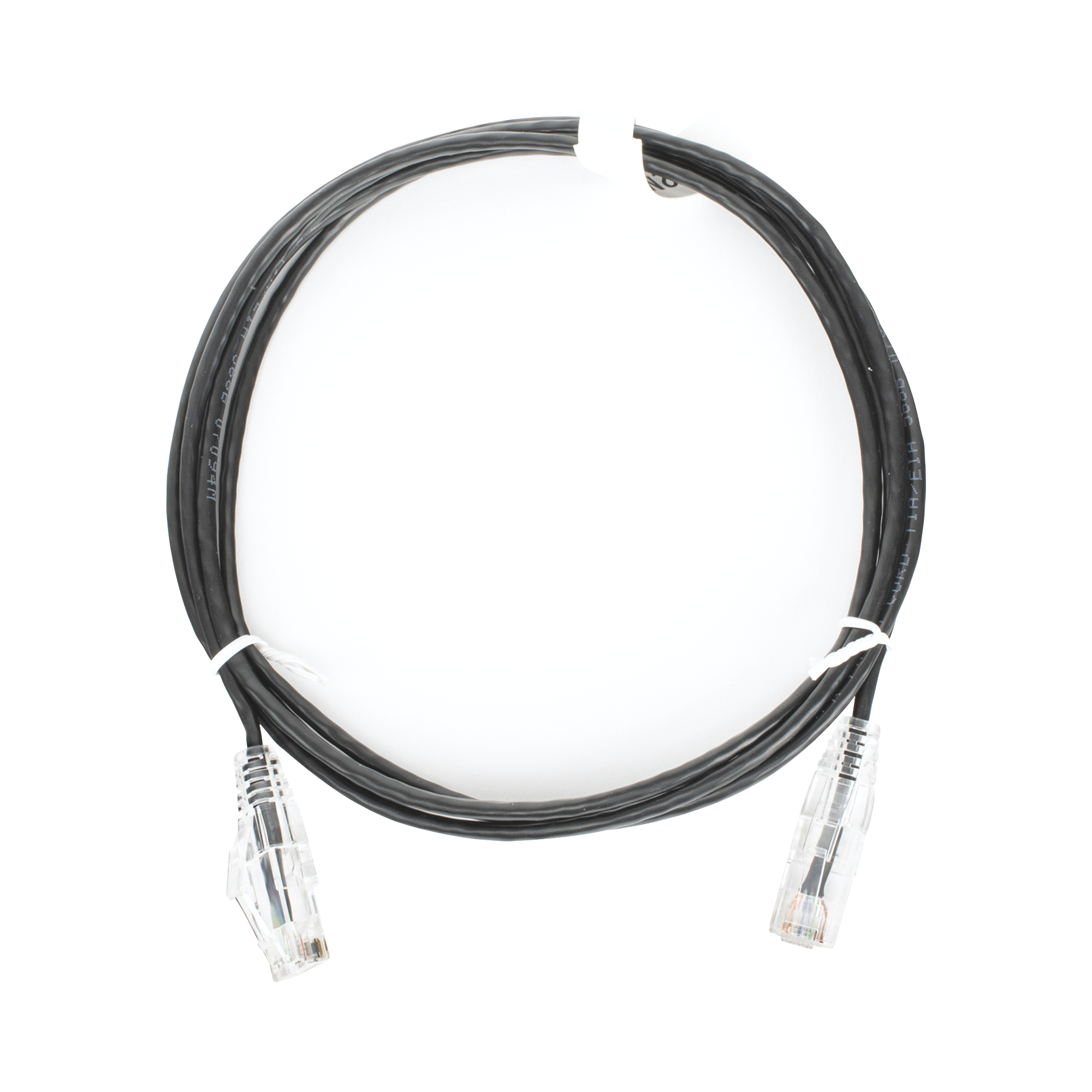 Cable de Parcheo Slim UTP Cat6 - 1.5 m Negro DiÃ¡metro Reducido (28 AWG)