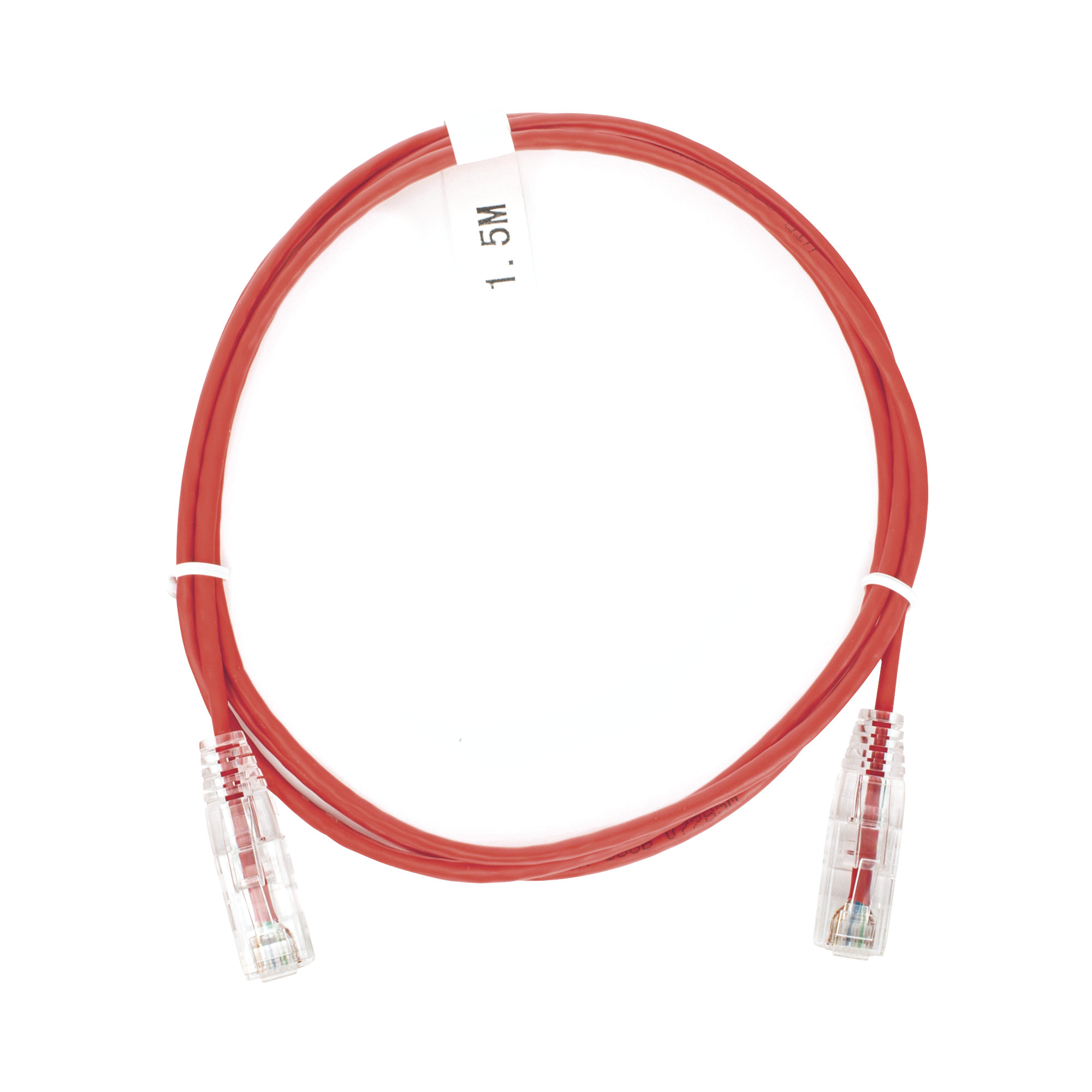 Cable de Parcheo Slim UTP Cat6 - 1.5 m Rojo DiÃ¡metro Reducido (28 AWG)