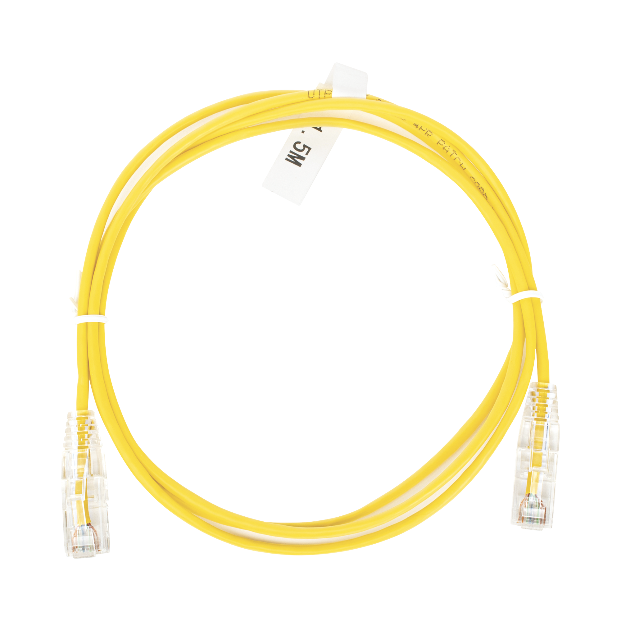 Cable de Parcheo Slim UTP Cat6 - 1.5 m Amarillo DiÃ¡metro Reducido (28 AWG)