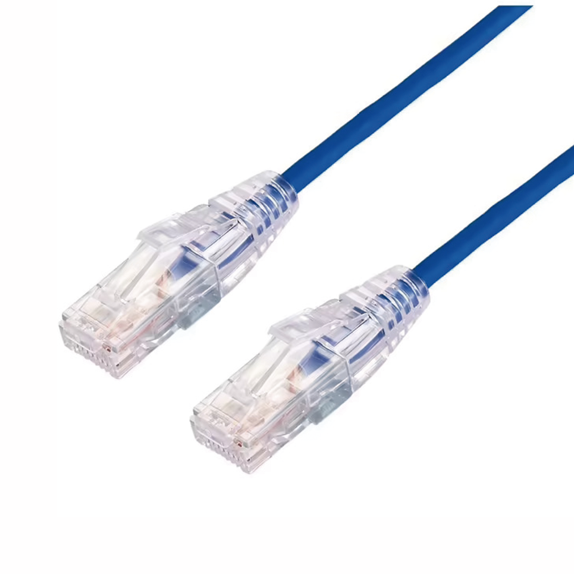 Cable de Parcheo Slim UTP Cat6A - 1 m Azul, DiÃ¡metro Reducido (28 AWG)