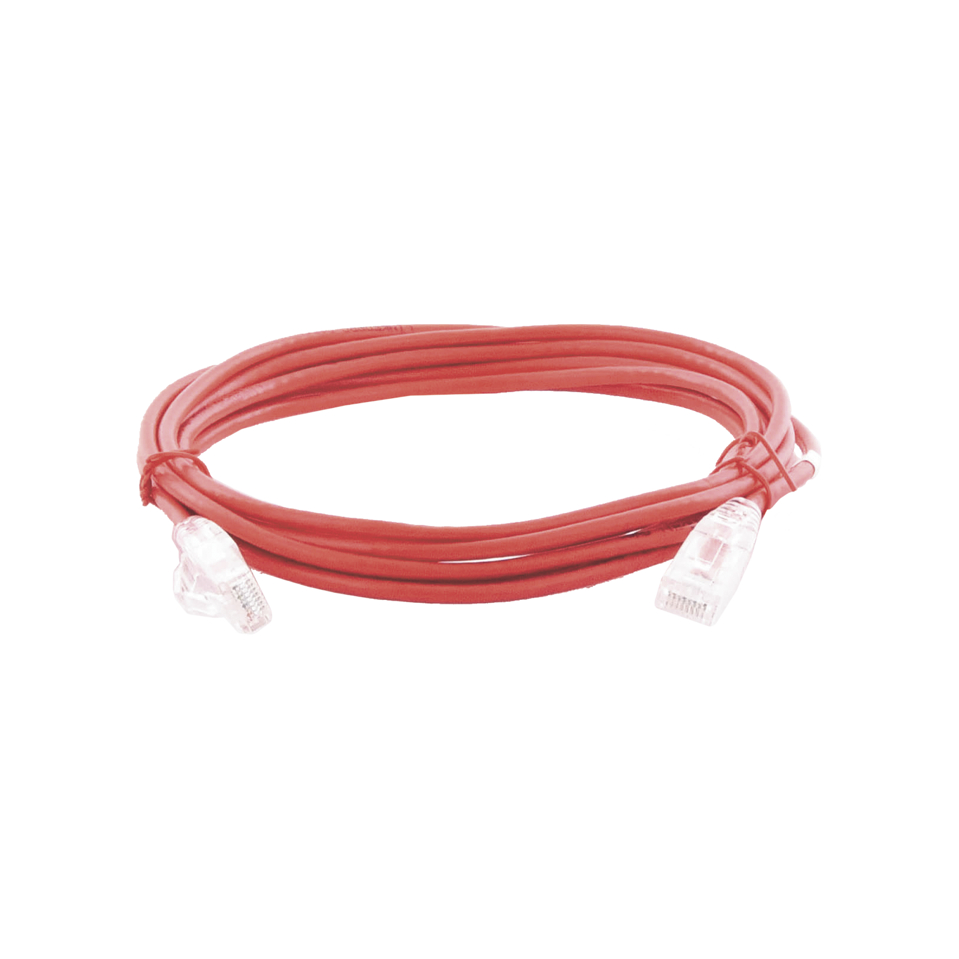 Cable de Parcheo Slim UTP Cat6A - 3 m Rojo, DiÃ¡metro Reducido (28 AWG)