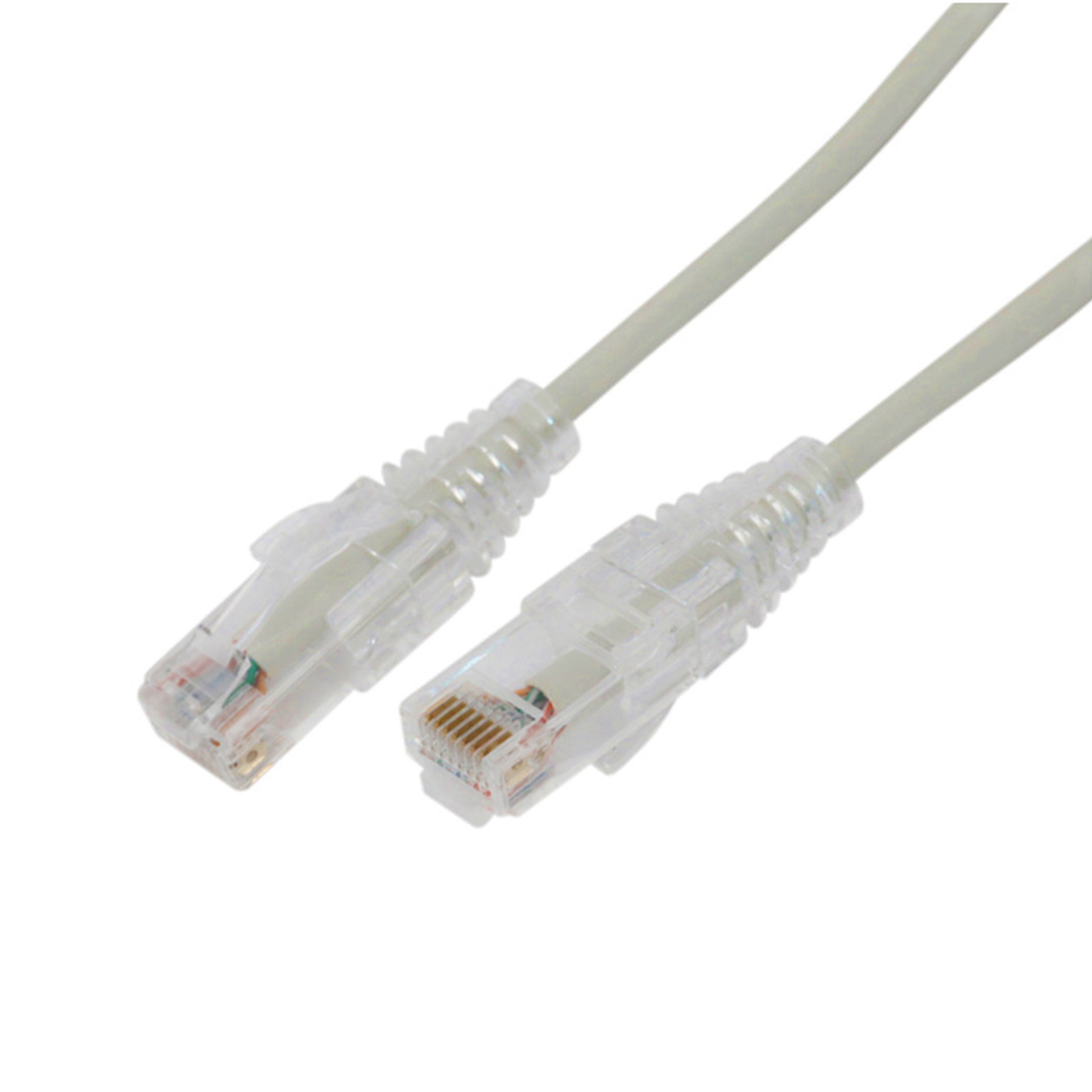 Cable de Parcheo Slim UTP Cat6A - 5 m Gris, DiÃ¡metro Reducido (28 AWG)
