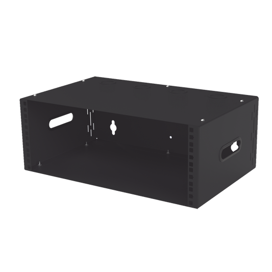 Gabinete para Montaje en Pared liviano, 4 Unidades de rack, Profundidad mÃ¡xima de trabajo 250 mm, Se envÃ­a el Gabinete Armado.