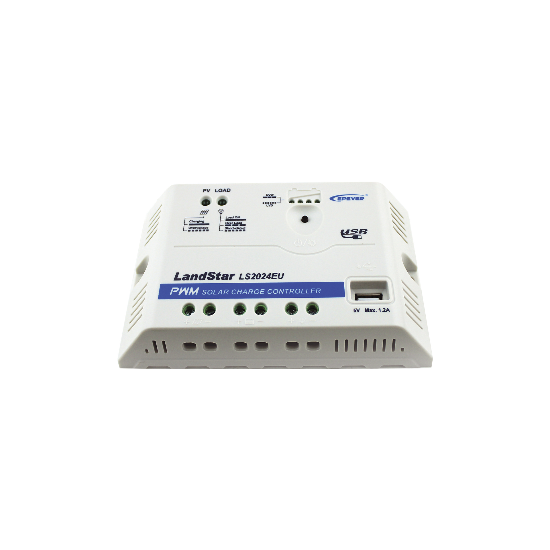 Controlador Solar PWM 12/24 V 20 A, Salida USB