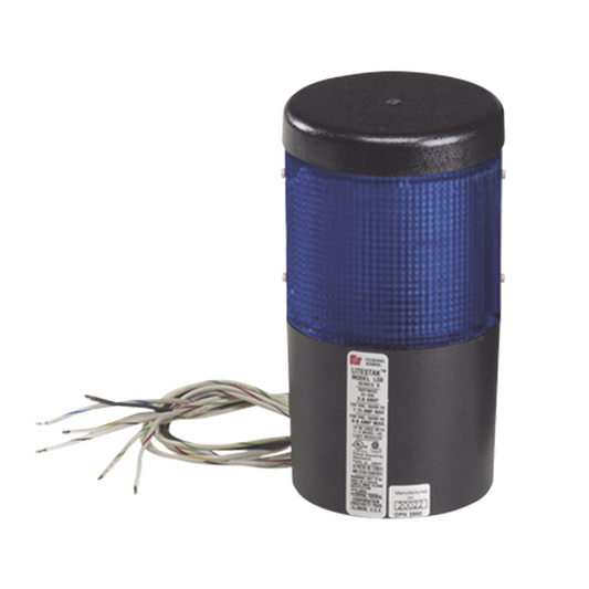 MÃ³dulo de luz LED litestak, 24 Vcc, Azul