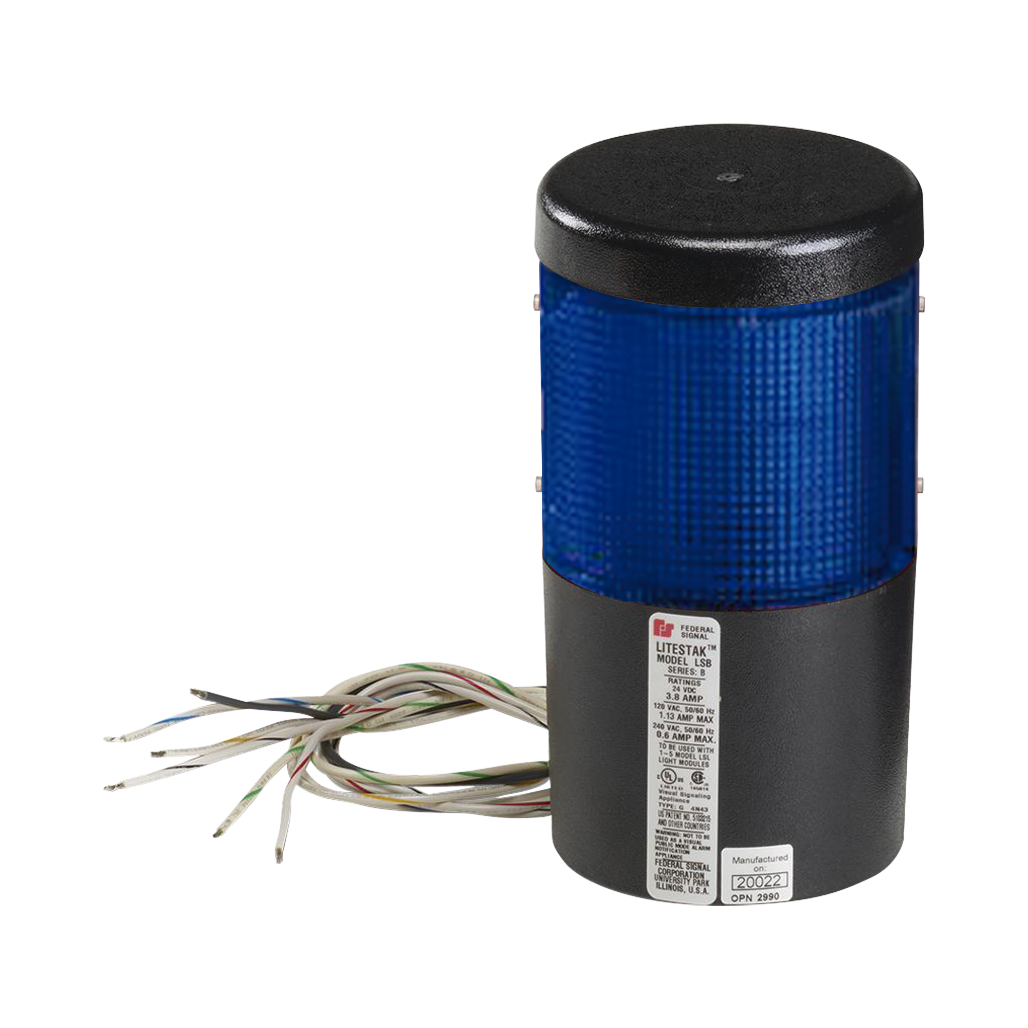 MÃ³dulo de luz LED litestak, 120Vca, azul