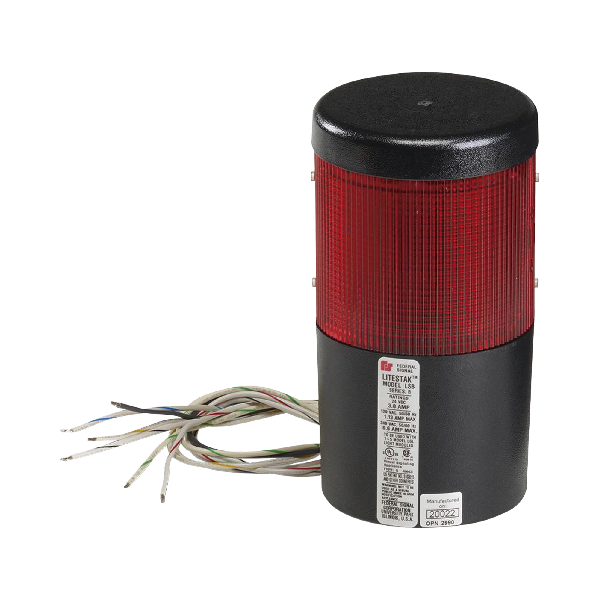 MÃ³dulo de luz LED litestak, 120Vca, rojo