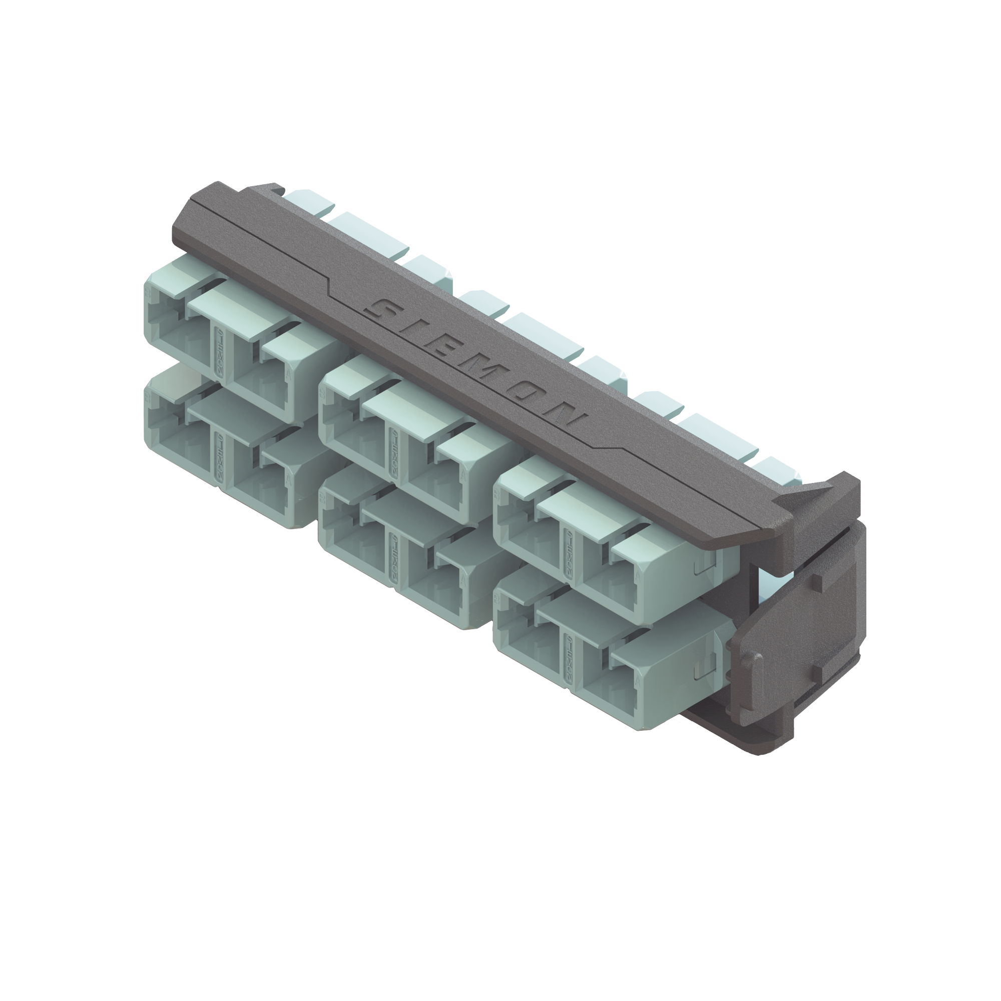 Placa Acopladora LightVerse, 6 Conectores DÃºplex SC, Acepta hasta 12 hilos de fibra Multimodo OM3 y OM4 (No Shuttered)
