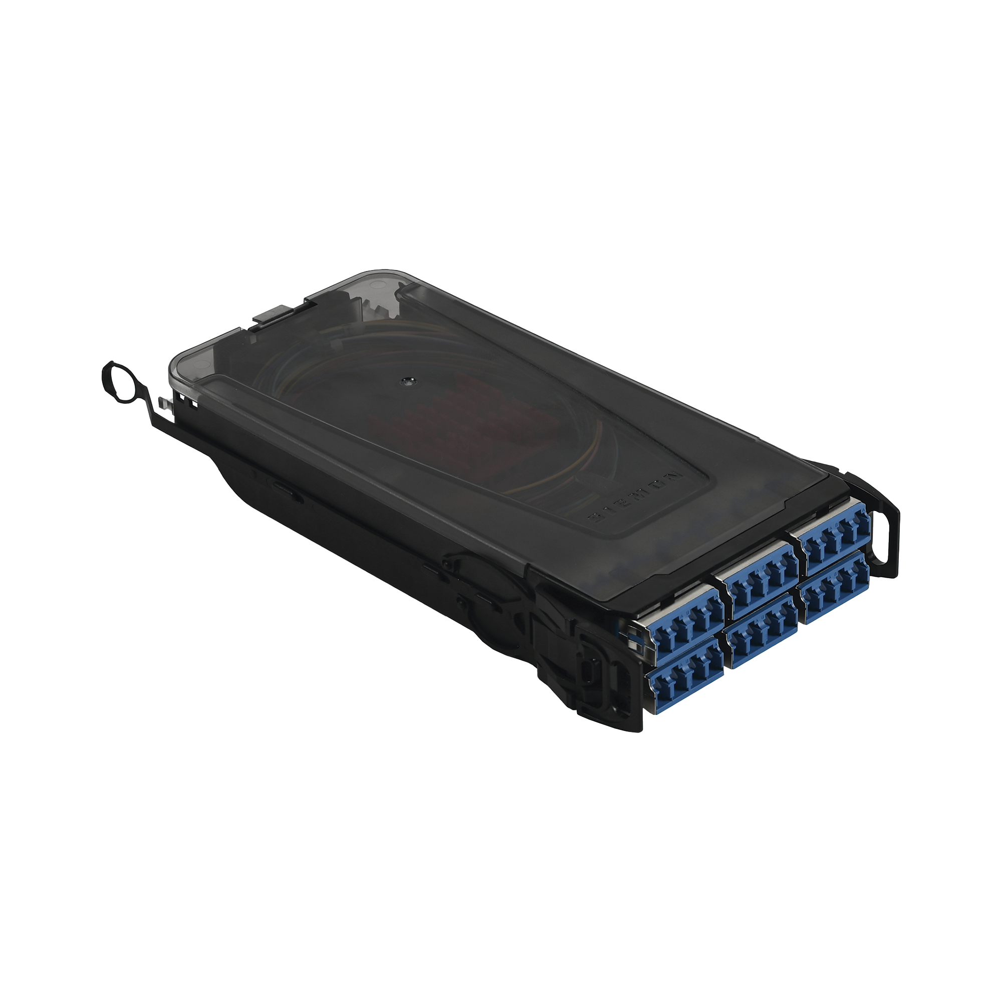 Cassette para empalme (FusiÃ³n) LightVerse, Hasta 24 fibras, Conectores  LC/UPC "Shuttered", para fibra Monomodo, 900um, 1 metro