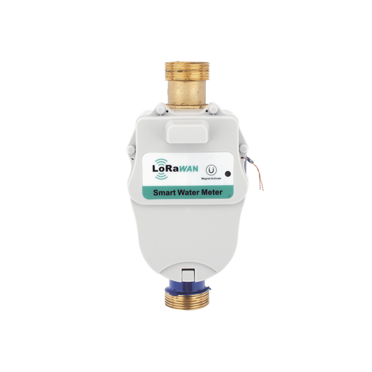 FLUJOMETRO DE AGUA  LORAWANÂ® PARA TUBERIA DE 1 PULGADA CON VALVULA DE CORTE DE FUJO
