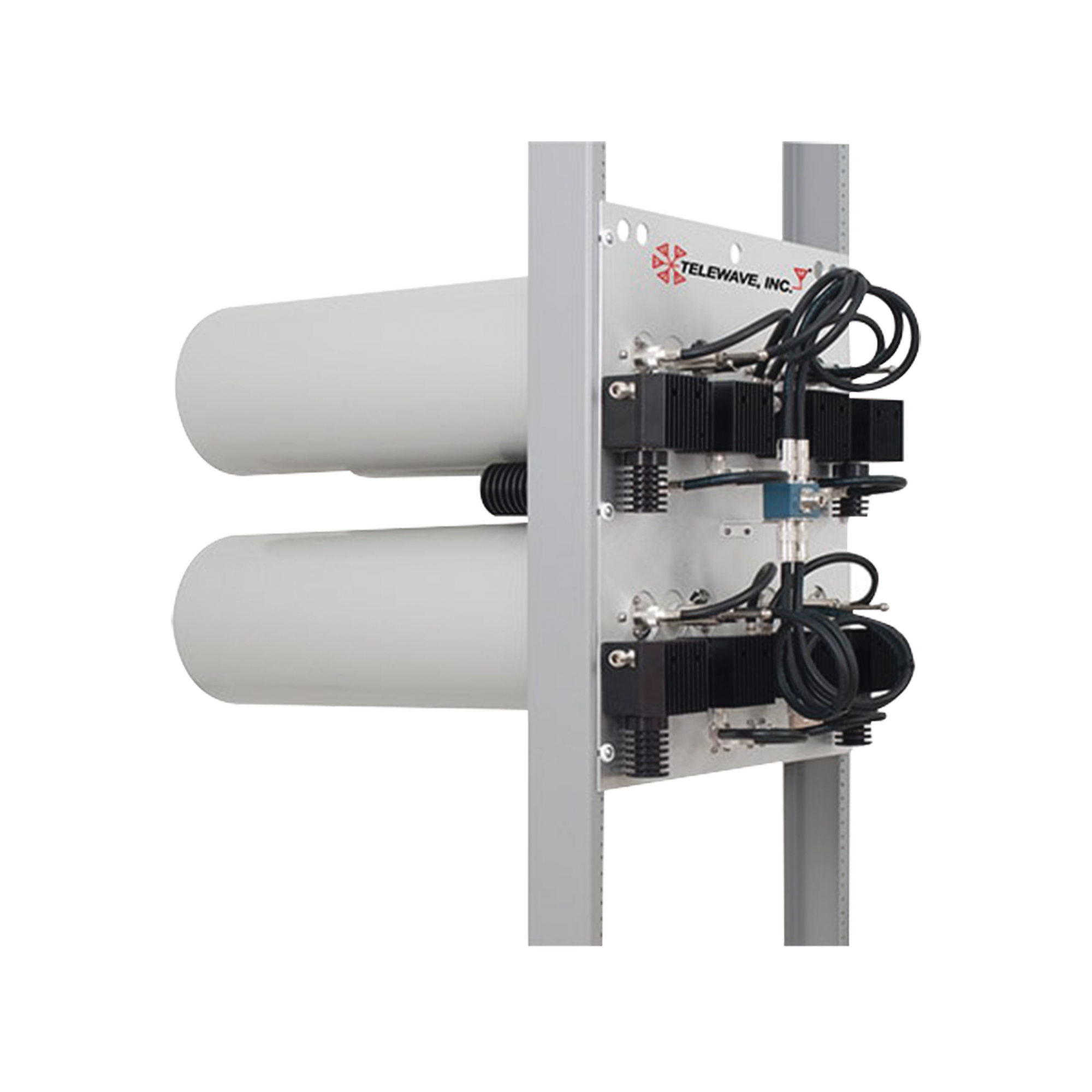 Combinador en Panel para Rack 19", 148-174 MHz, 5 Canales (8"Diam.) 125 kHz Sep. 115 Watt, N Hembras.