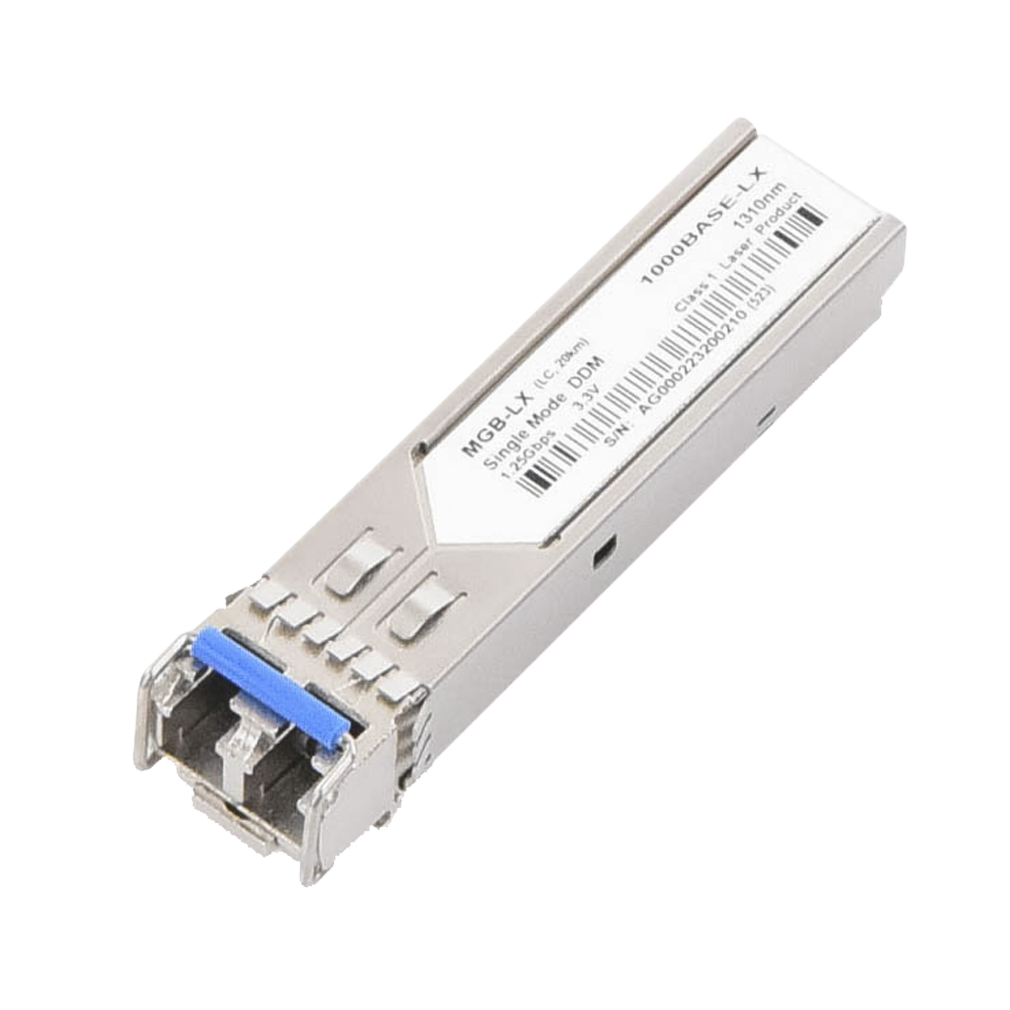 Paquete de 10 Piezas del Modelo (MGB-LX v2) del Transceptor mini-GBIC SFP 1G LC Duplex Para Fibra Monomodo de 20 Km