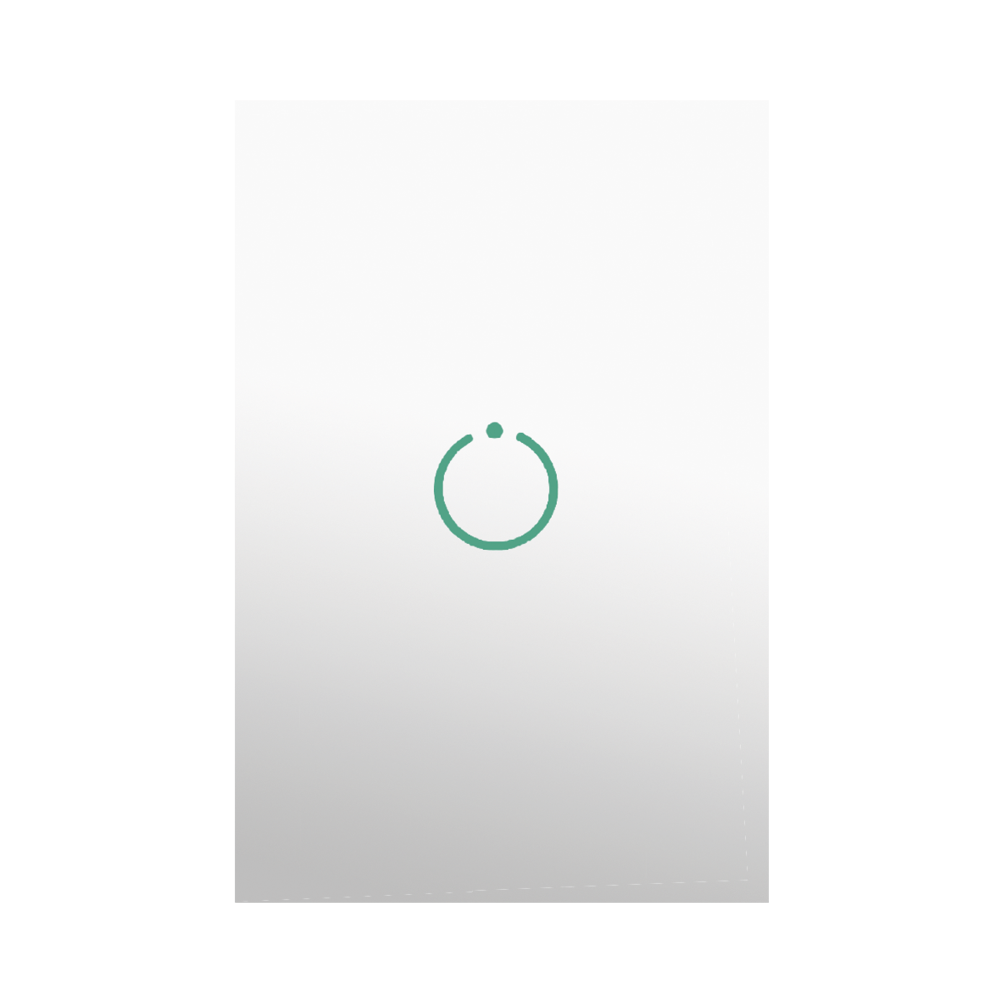 (ZWAVE) Interruptor On/Off panel tÃ¡ctil touch inalÃ¡mbrico Zwave Plus 1 boton. Compatible con Hubitat HC8, Ãlula  M2M, otro