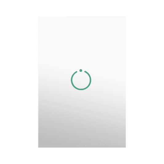 (ZWAVE) Interruptor On/Off panel tÃ¡ctil touch inalÃ¡mbrico Zwave Plus 1 boton. No requiere cable neutro, Compatible con Hubitat HC8, Ãlula  M2M, otros