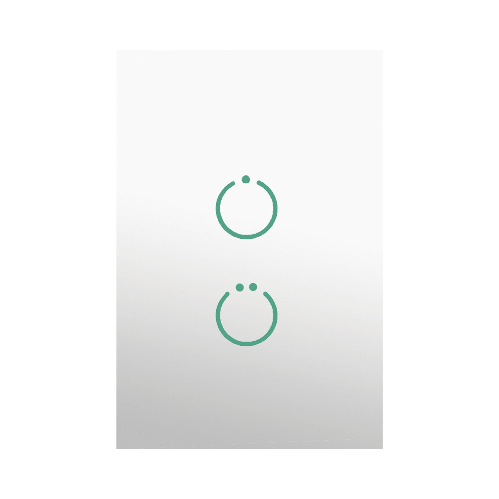 (ZWAVE) Interruptor On/Off panel tÃ¡ctil touch inalÃ¡mbrico Zwave Plus 2 botones. Compatible con Hubitat HC8, Ãlula  M2M, otro