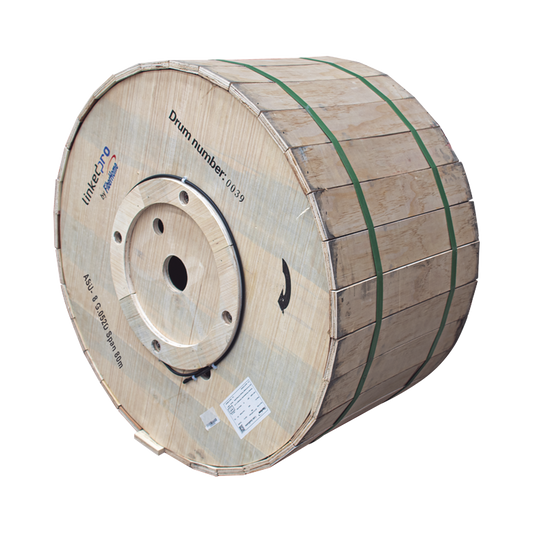 Carrete de 4 km de Fibra Ãptica AÃ©rea Mini ADSS (ASU) G.652D, Monomodo de 8 Hilos, Exterior, Span 80, Loose Tube