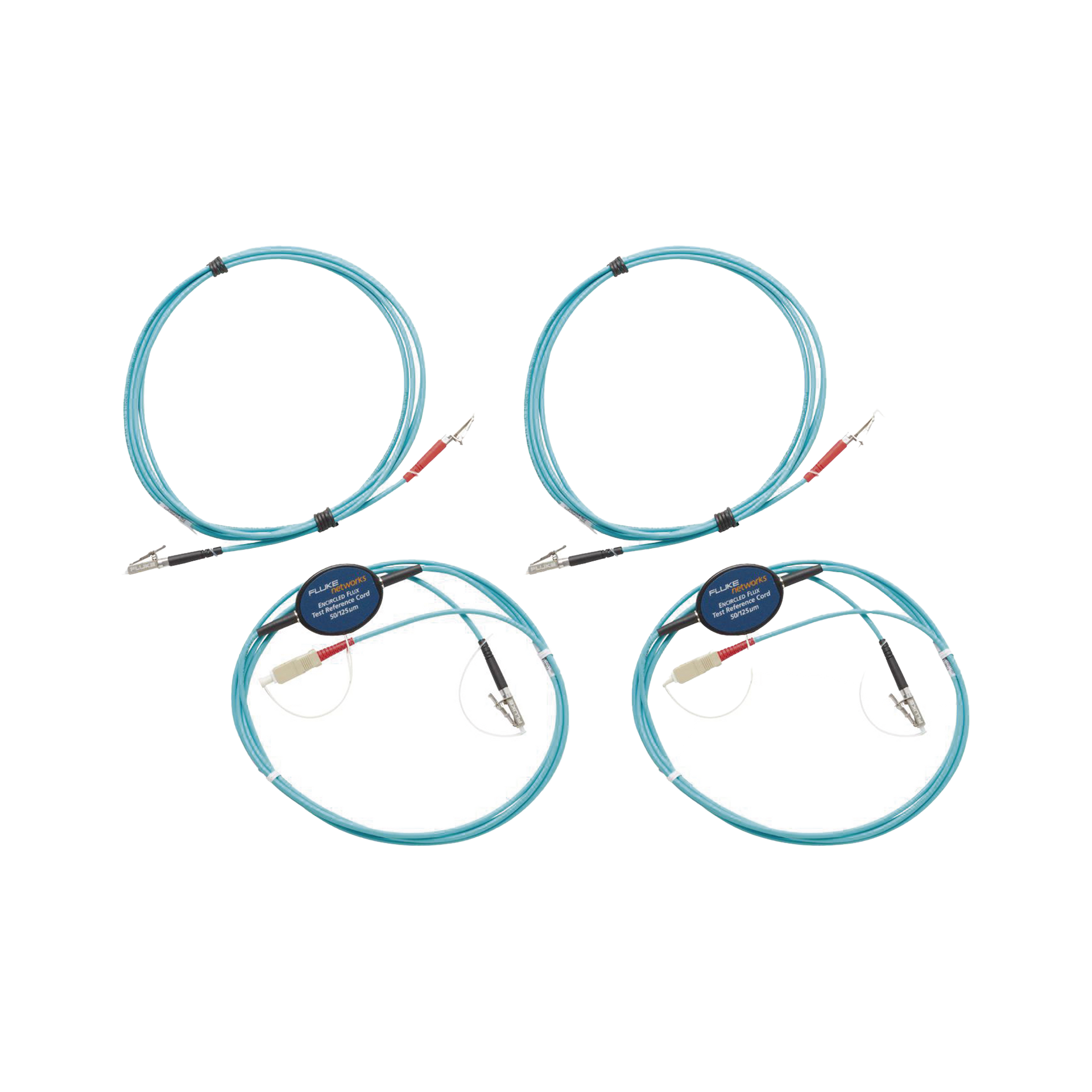 Kit de Cables de Referencia de ComprobaciÃ³n Multimodo CertiFiberÂ® Pro, Para Fibras con Conectores LC de 50Âµm (2 SC/LC metÃ¡lico, 2 LC/LC metÃ¡lico), de 2 Metros