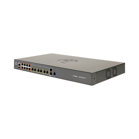 Switch PoE cnMatrix EX2016M-P de 16 puertos (8x 802.3af/at Gigabit, 6x 802.3bt 2.5 Gigabit, 2x SFP+), Capa 3, 240 W, gestiÃ³n en la nube