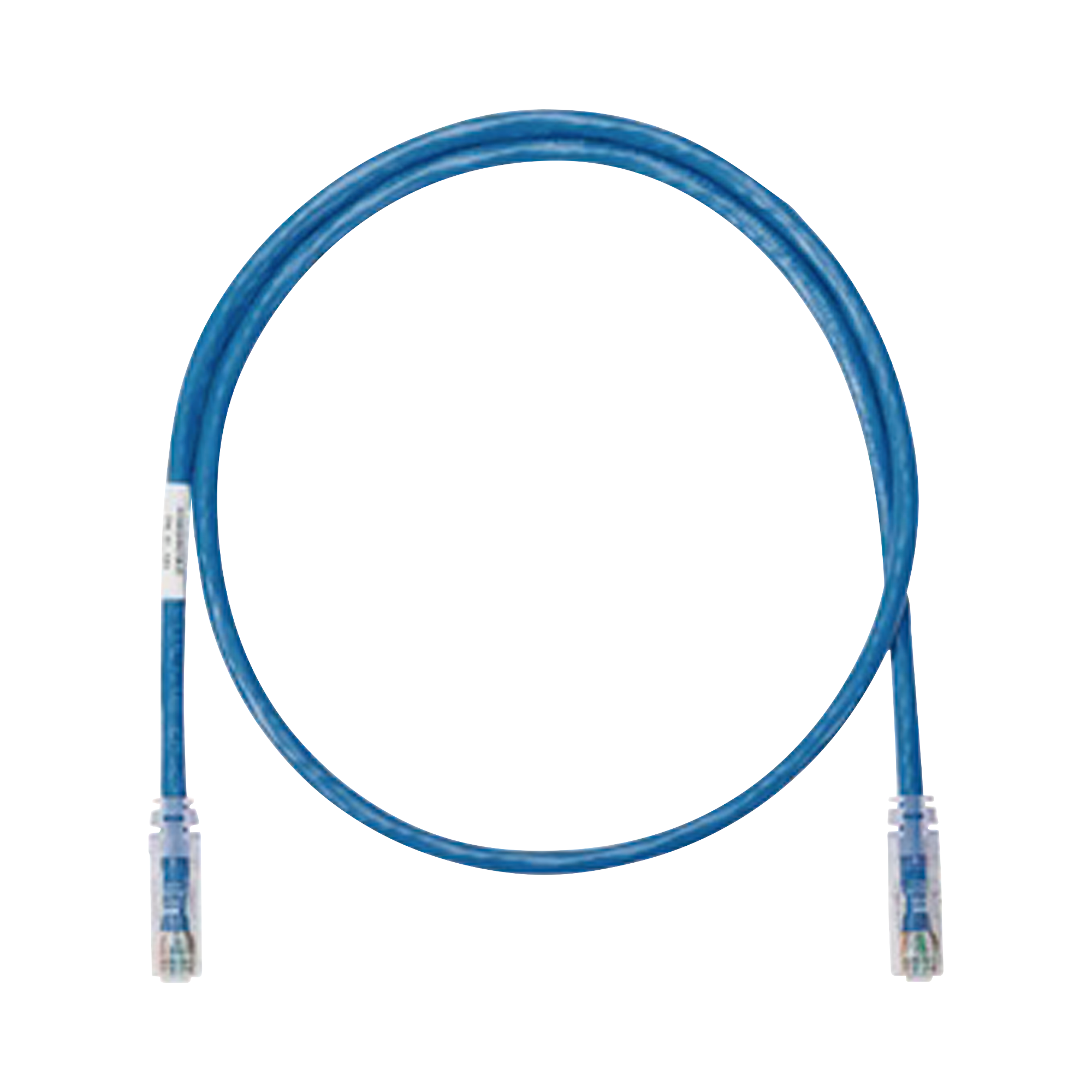 Cable de parcheo UTP CategorÃ­a 5e, con plug modular en cada extremo - 1 ft. - Azul