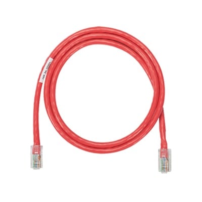 Cable de parcheo UTP CategorÃ­a 5e, con plug modular en cada extremo - 3 m. - Rojo