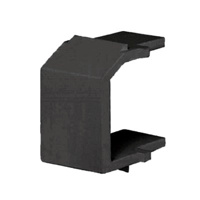 MÃ³dulo de tapa ciega (Inserto Ciego), Tipo Keystone, Color Negro, 1 Pieza
