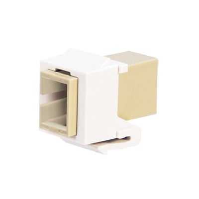 MÃ³dulo Acoplador SC Simplex, para Fibra Ãptica Monomodo OS1/OS2, Tipo Keystone, Color Blanco
