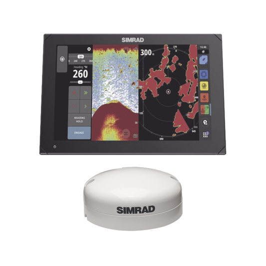 Kit de pantalla multifuncional NSX 3012 con antena de GPS externa y kit de instalaciÃ³n por NMEA 2000.