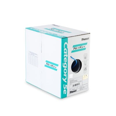 Bobina de Cable UTP de 305 m. de Cobre, NetKey, Azul, CategorÃ­a 5e (24 AWG), Riser (CMR), de 4 Pares