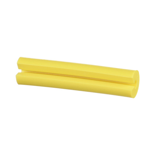 Manguito Porta Etiquetas de IdentificaciÃ³n, Para Fibra Simplex de 2 mm, 1 in de Largo, Color Amarillo, Paquete de 100pz