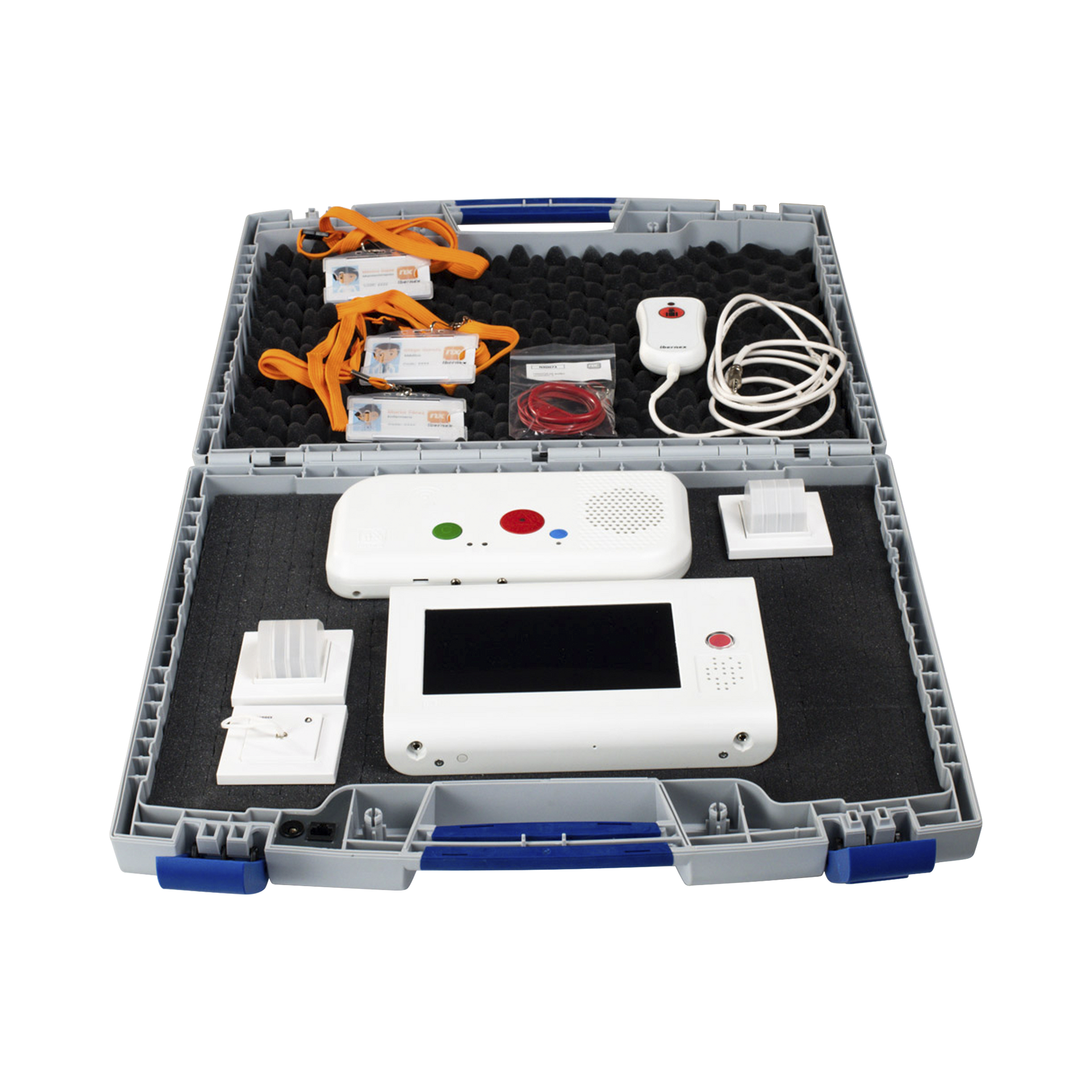 MaletÃ­n Funcional Demo Sistema de Llamada Paciente Enfermera IP con Terminales IP y PerifÃ©ricos