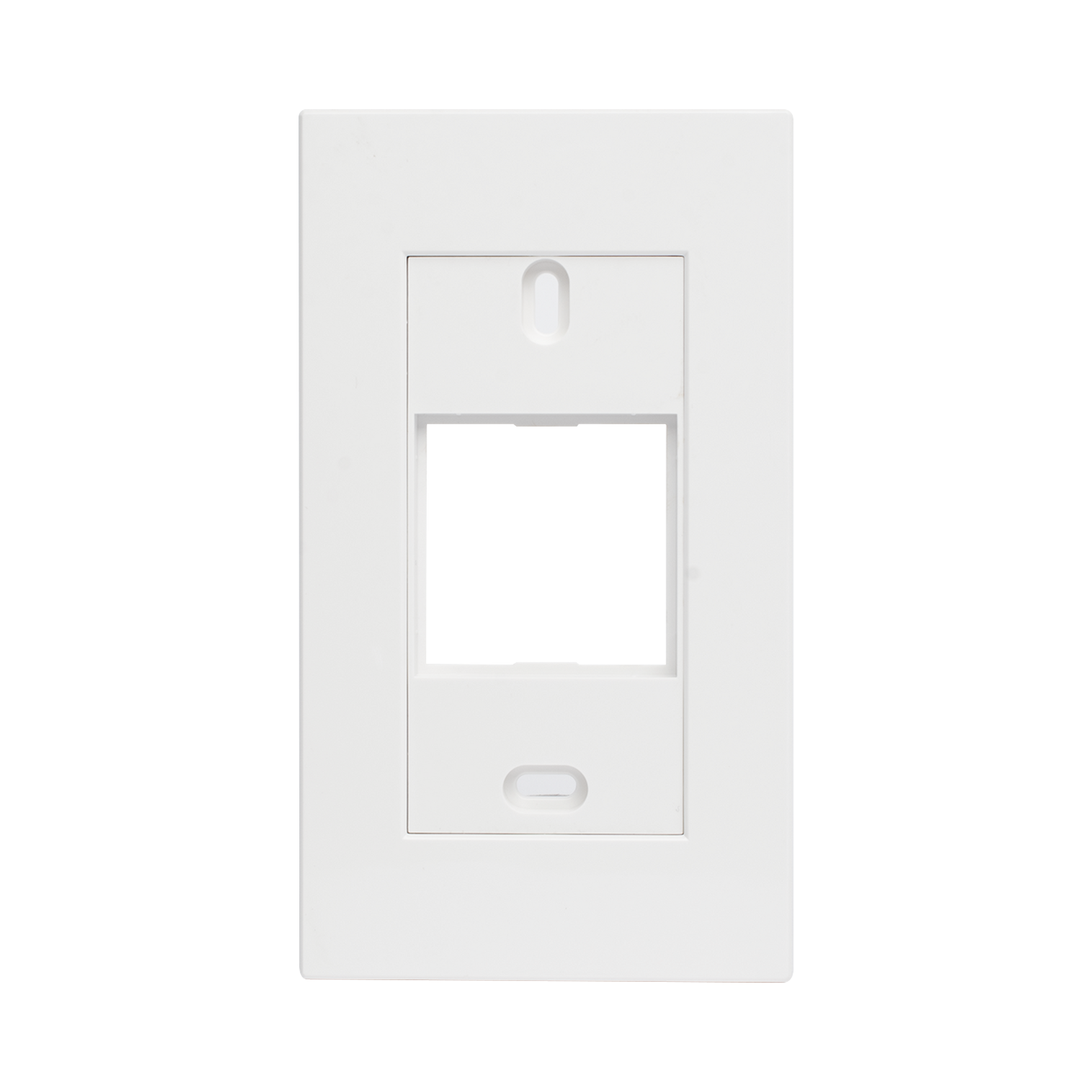 Marco blanco con placa metalica para caja americana