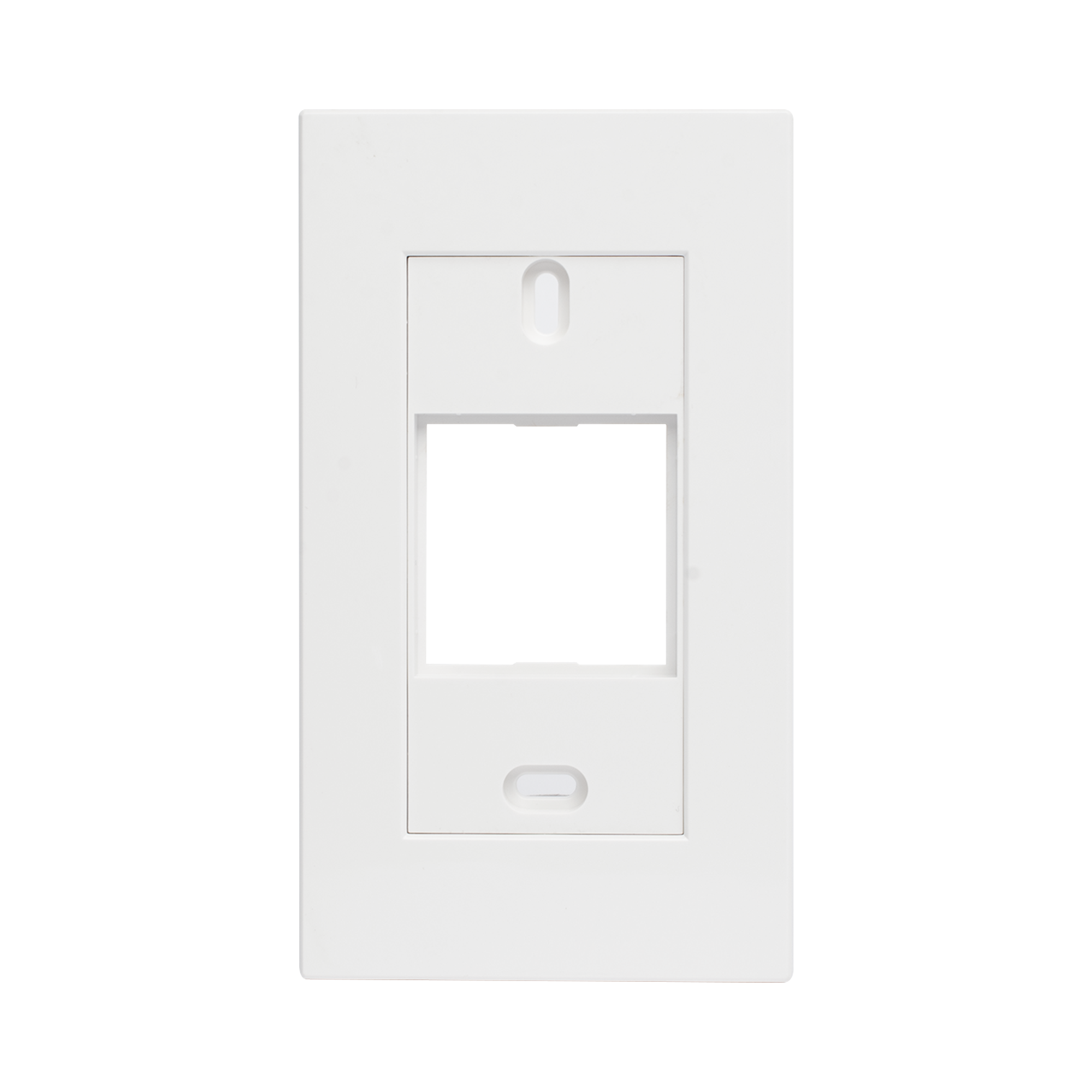 Marco blanco con placa metalica para caja americana