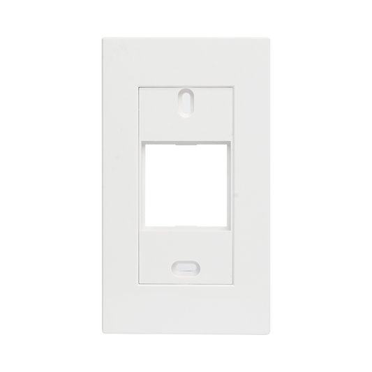 Marco blanco con placa metalica para caja americana