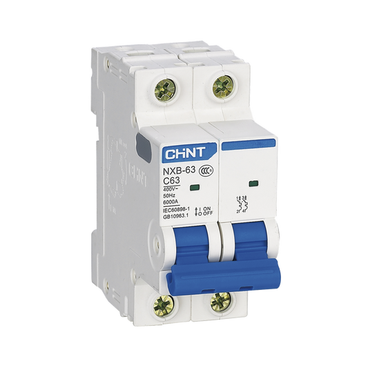 Pastilla para Riel Din, 2 Polos, 10 Amp, Vca:110/415v, 6kA, CatÃ¡logo: NXB632PC10, Serie: NXB-63.