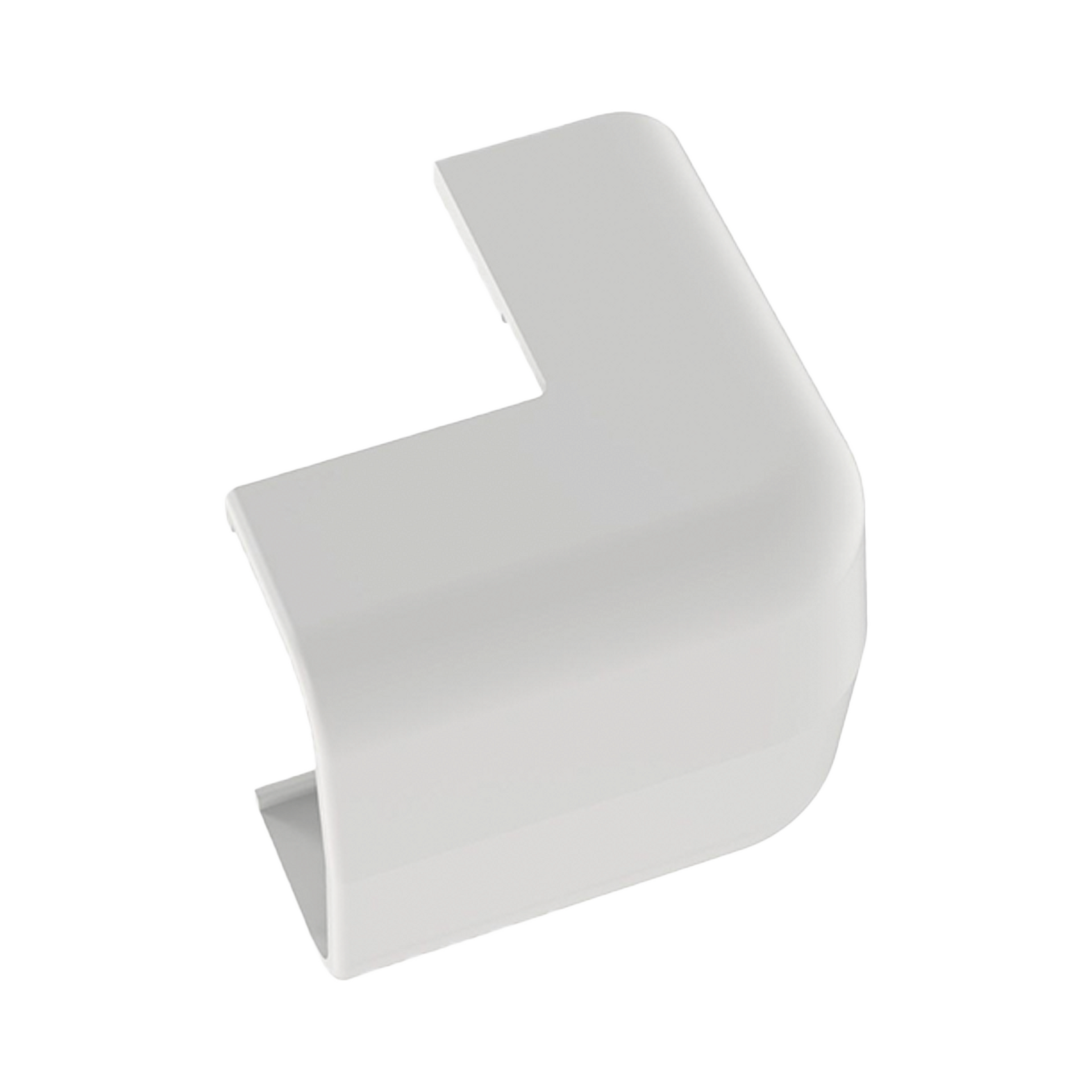 Conducto Portacables Superficial tipo Empalme Esquina Exterior Baja TensiÃ³n LD5, color Blanco de PVC RÃ­gido de Cierre RÃ¡pido.