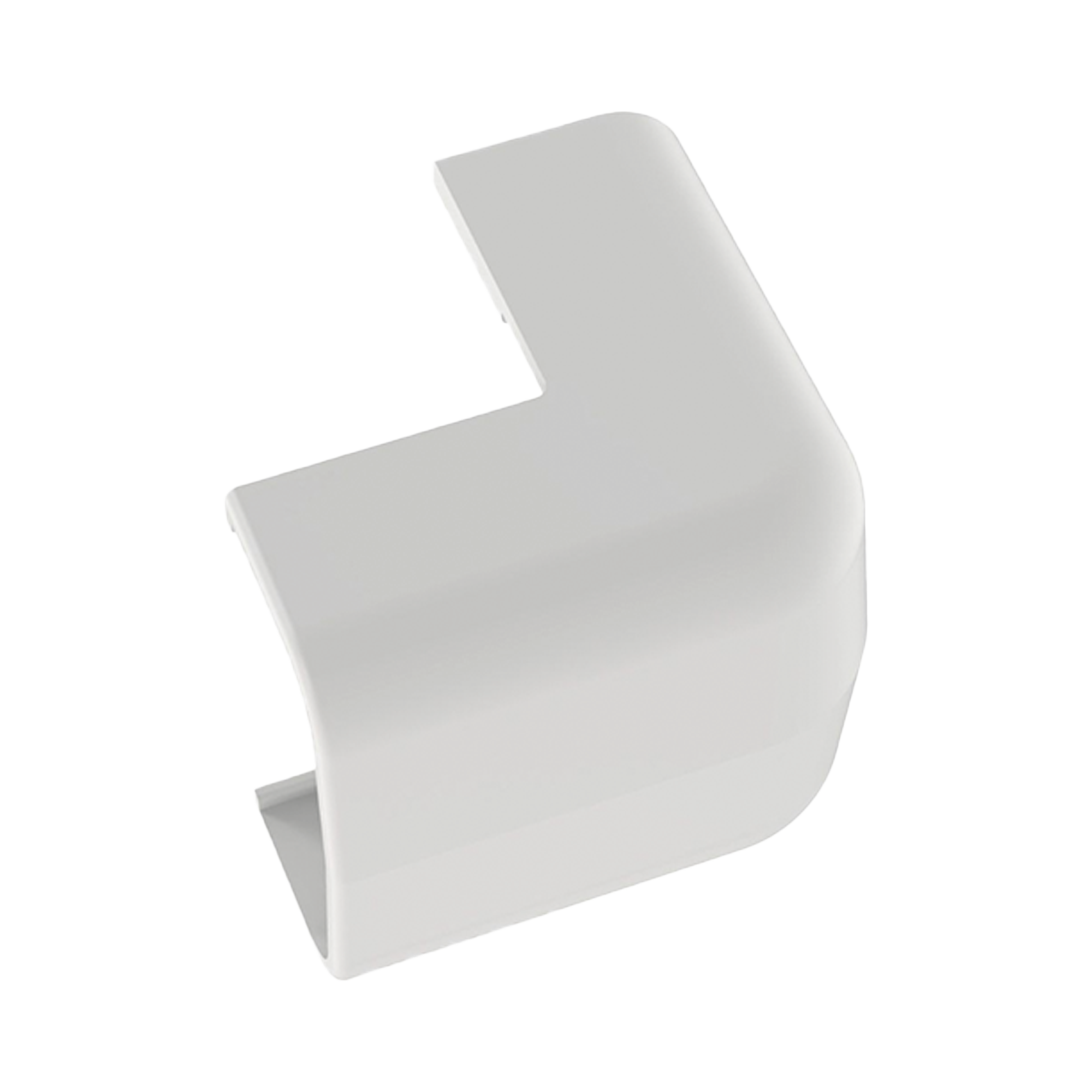 Conducto Portacables Superficial tipo Empalme Esquina Exterior Baja TensiÃ³n LD5, color Blanco de PVC RÃ­gido de Cierre RÃ¡pido.