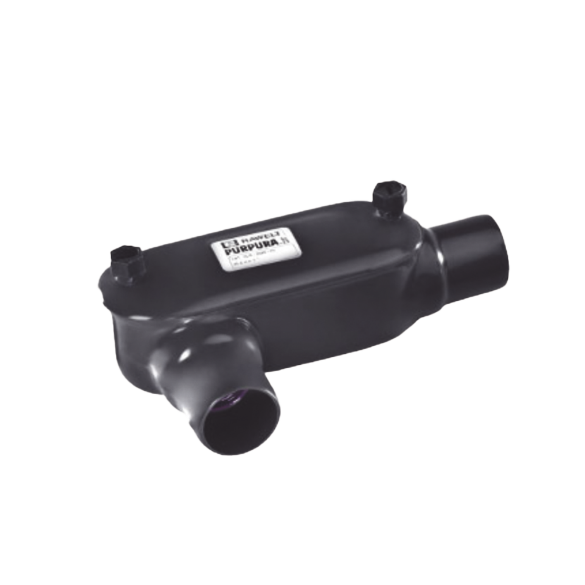 Caja Oval tipo T con Recubrimiento Exterior de PVC de 1 1/4" (31.8 mm).