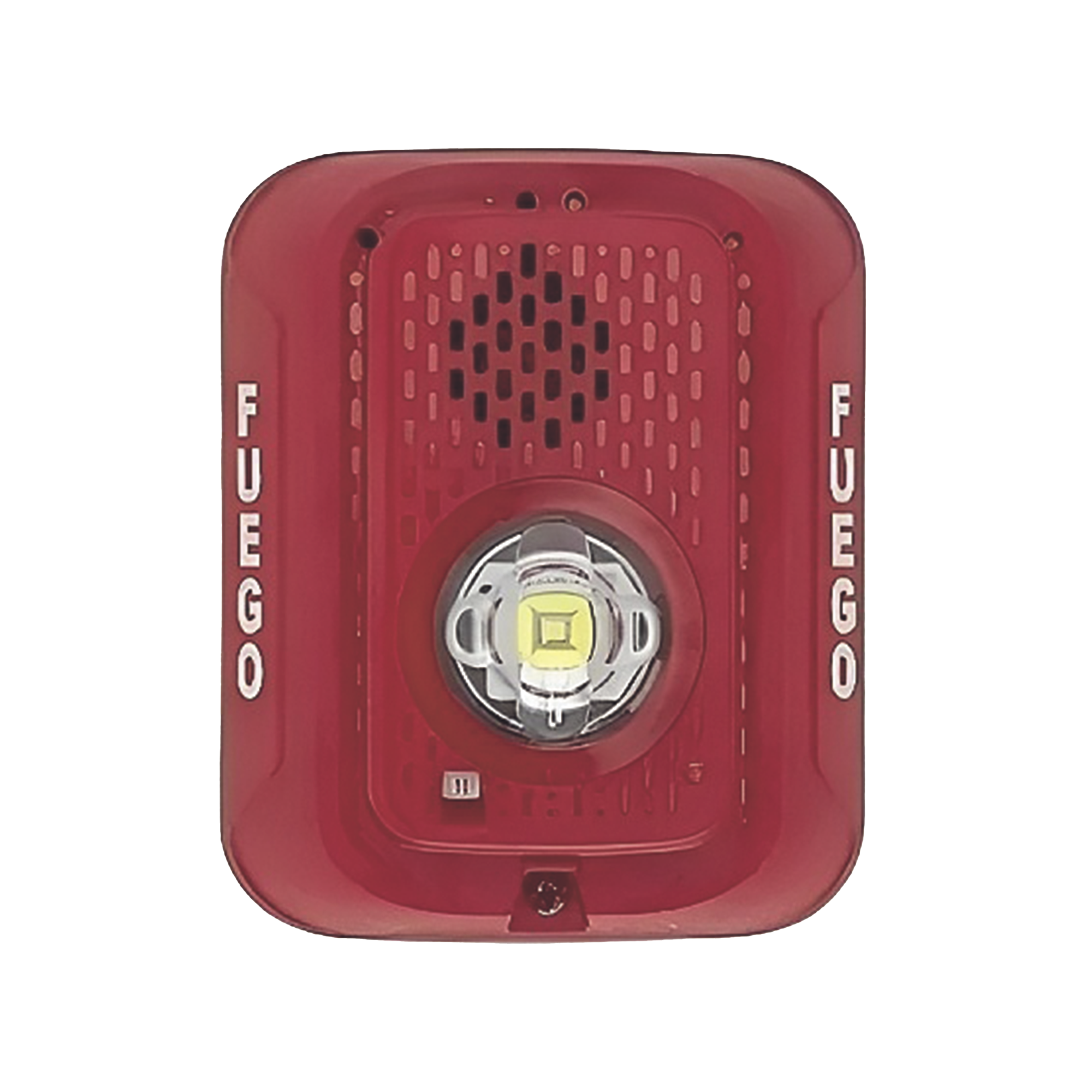 Sirena con Lampara LED EstroboscÃ³pica / 2 hilos / Montaje en Pared / Color Rojo / ConfiguraciÃ³n EstroboscÃ³pica Seleccionable