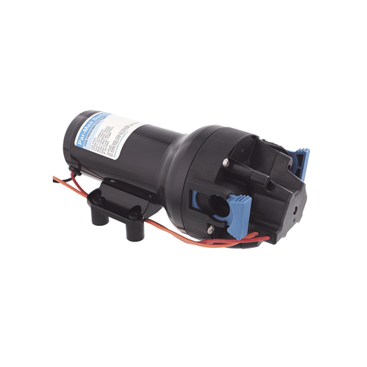 Bomba controlada por presiÃ³n Par Max 6 para trabajo pesado a 12 Vcd, caudal de 6 GPM, presiÃ³n mÃ¡xima 40 psi, para manguera de entrada con orificio de 38 mm (1Â½â), manguera de descarga con orificio de 25 mm (1â)