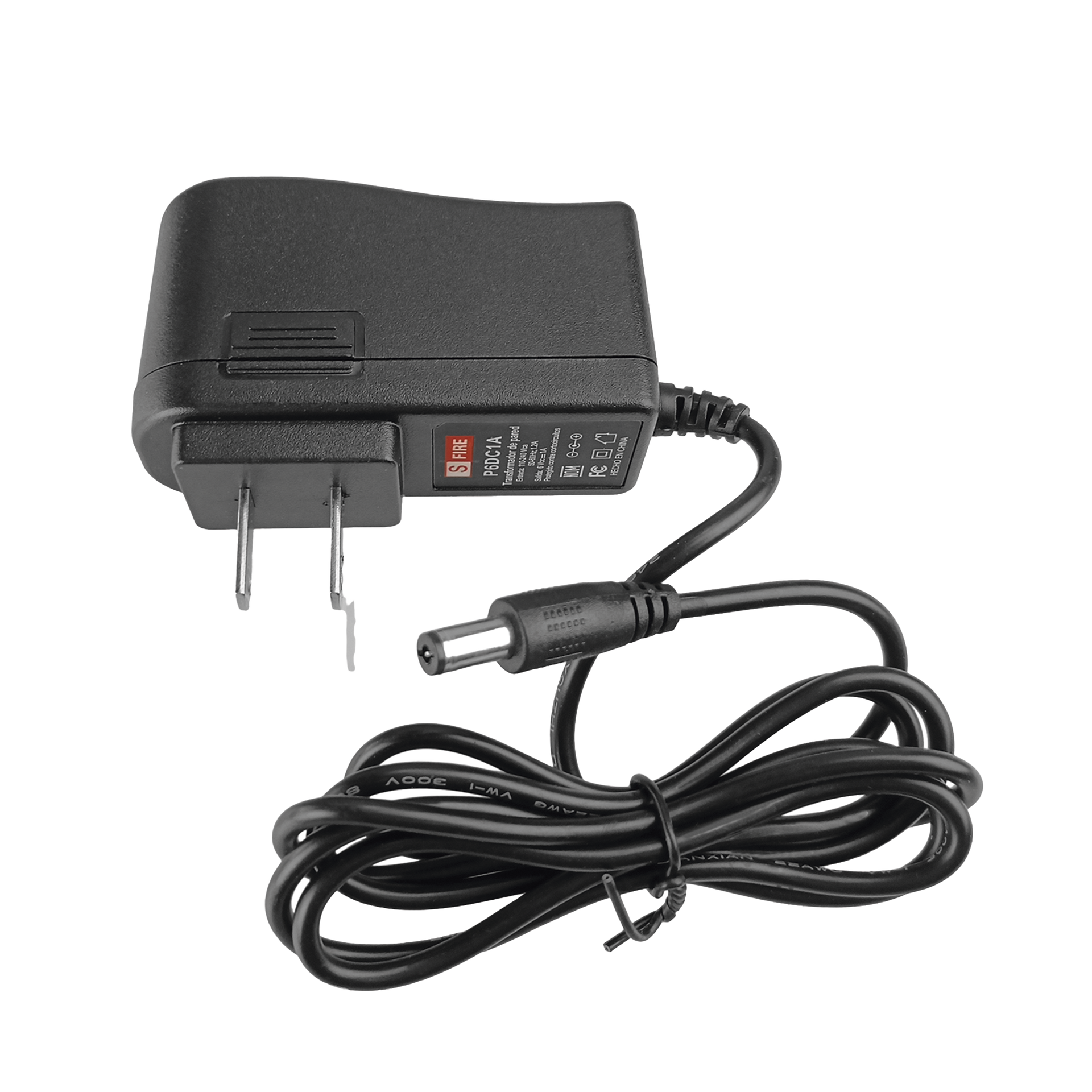 6 Vcc / 1 A / Adaptador de pared / Voltaje de Entrada de 100-240 Vca / Para Usos MÃºltiples/  Video Vigilancia, Acceso, Asistencia, Alarmas, Etc.